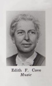 Edith F. Cove (From book, Cameron, James R. “The First Fifty Years” Nazarene Publishing House, 1968)