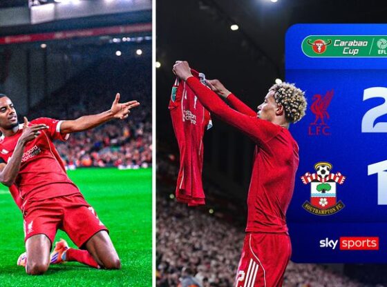 Highlights of the Carabao Cup third round match between Liverpool and Southampton.