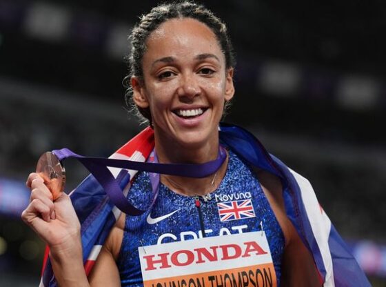 Katarina Johnson-Thompson shared bronze at the World Athletics Championships