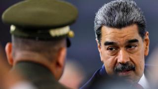 Nicolás Maduro during a press conference.