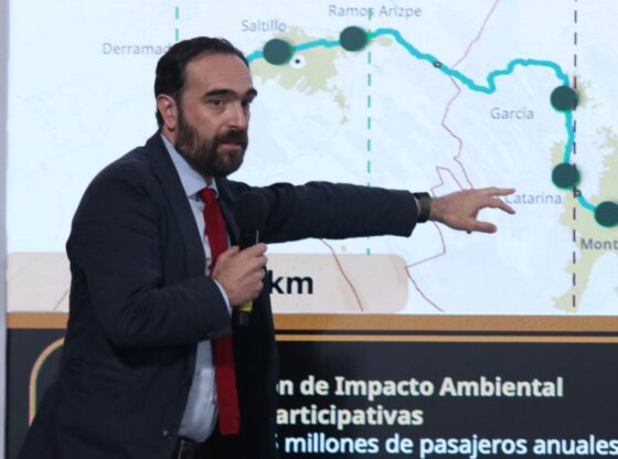 Claudia Sheinbaum Pardo (CSP) informó, a través de la SICT y de la Sedatu, que el 66% de los trenes de pasajeros se construye sobre el derecho de vía existente.