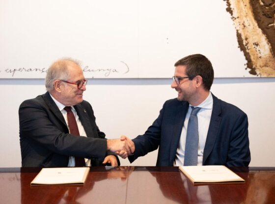 The Deputy Mayor for Economy, Jordi Valls, and the ERC spokesperson, Jordi Castellana.