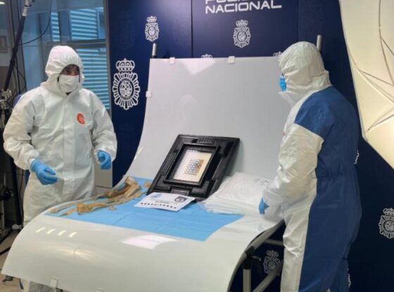 The National Police locates the missing Picasso.