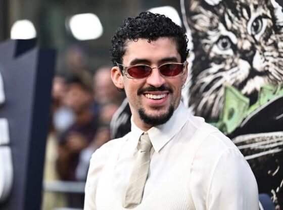 Benito Antonio Martinez Ocasio, also known as Bad Bunny, attends the premiere of 'Caught Stealing' in New York City on Aug. 26, 2025.