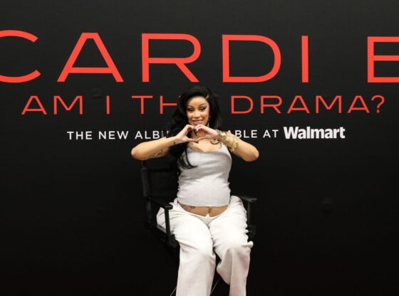 Cardi B at the "Am I The Drama" meet and greet at Walmart on September 23, 2025 in Houston, Texas. (Image via Getty)