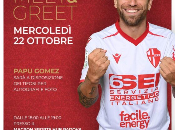 'Papu Gómez' in a Padova Calcio 'meeet & greet'