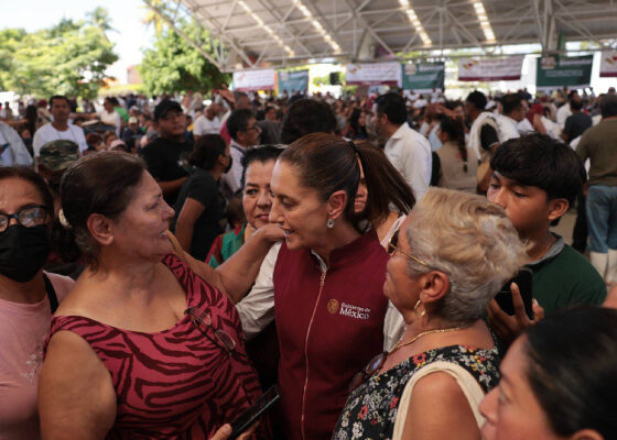 Sheinbaum visits Poza Rica.