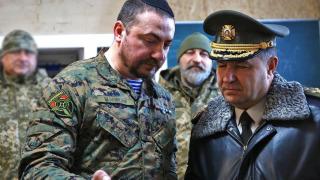 Nathan Chazin in a picture in the Azov battalion.