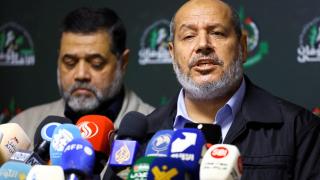The exiled head of Hamas in Gaza, Khalil Al-Hayya, Khalil Al-Hayya.