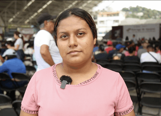 María José Casanova, affected by the October 2025 floods in Poza Rica, Veracruz.