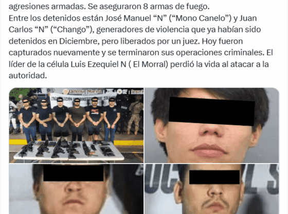 In total, 6 members of said criminal cell were arrested. X / @OHarfuch