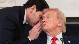 Donald Trump and Marco Rubio, in the White House