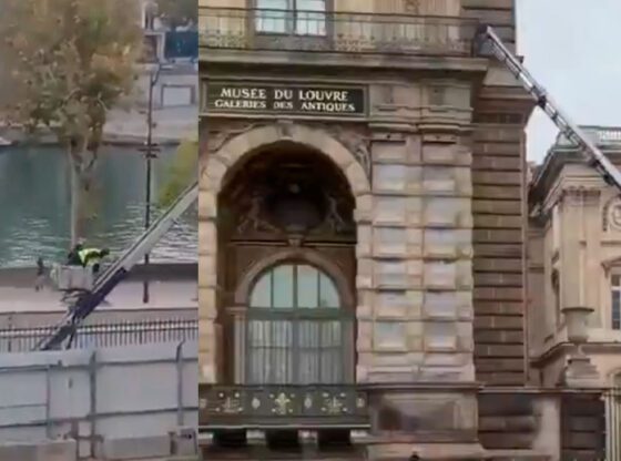 Un nuevo video muestra el momento en que los asaltantes del Museo del Louvre salen del inmueble con ayuda de un montacargas para luego emprender la huida.