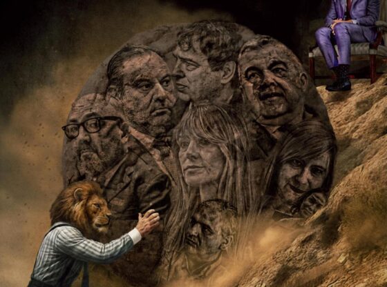 An illustration of EL ESPAÑOL taking its corruption cases to Sánchez.