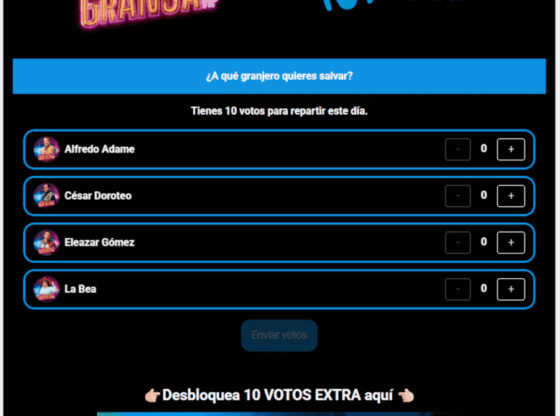 La Granja VIP how to vote